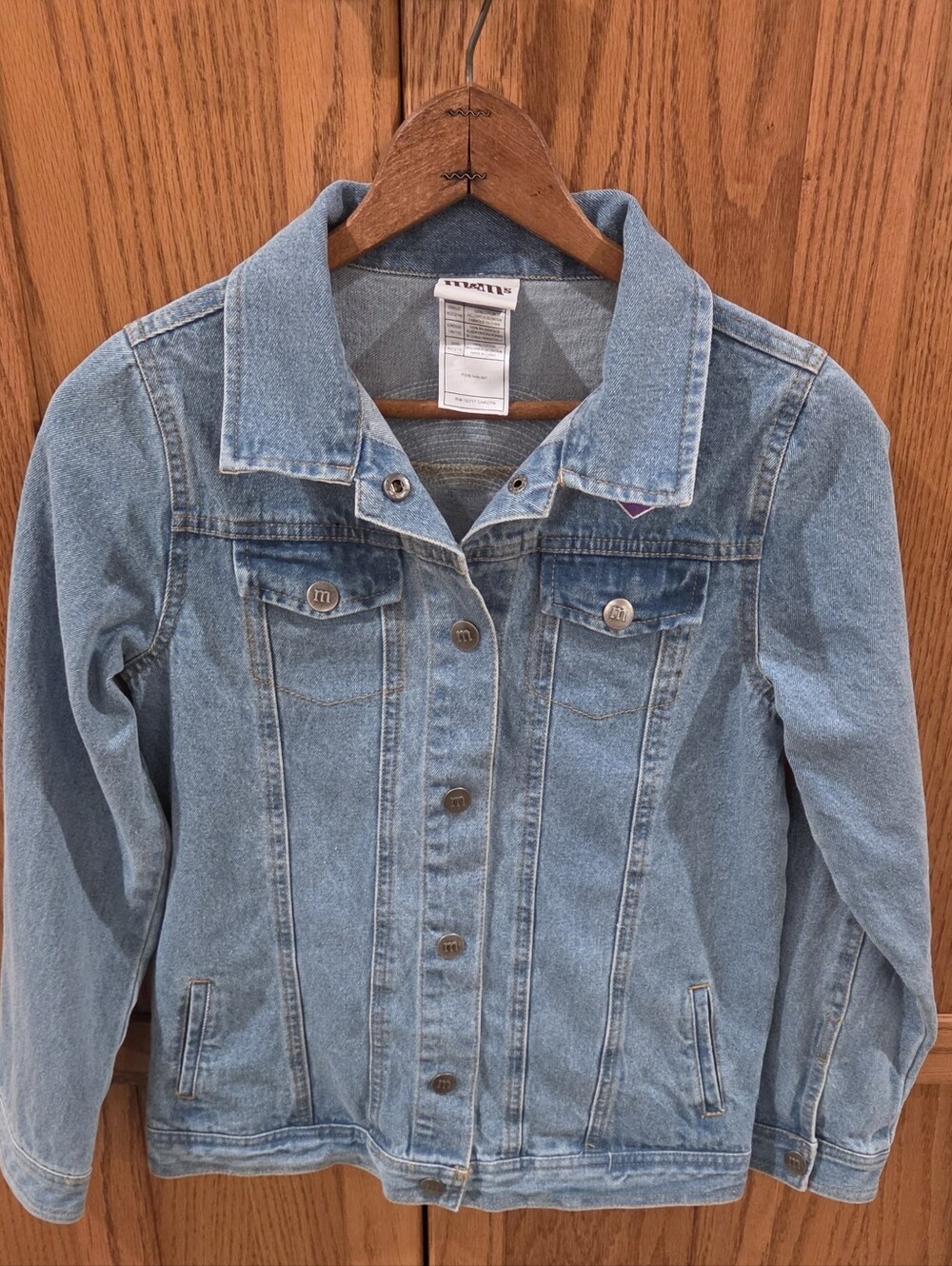 M&M’s Pride Collection Rainbow Sequin Denim Jacket XL